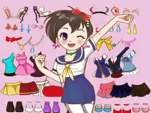 Permainan Anime Dress Up Mania secara online