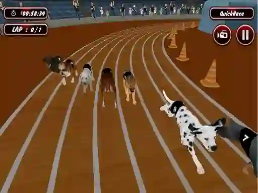 Permainan Crazyl Dog Racing Fever secara online