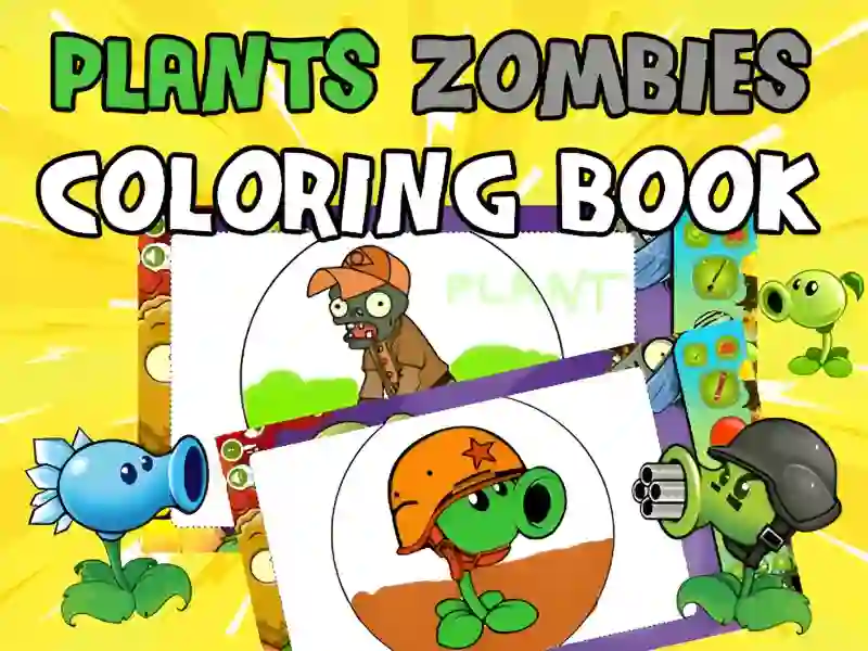 Permainan Plants vs Zombies Coloring secara online