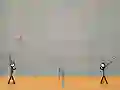 Permainan Stick Figure Badminton secara online