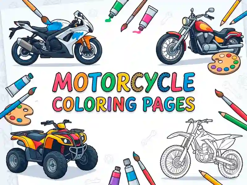 Permainan Motorcycle Coloring Pages secara online