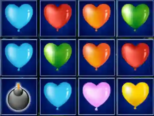Permainan Heart Balloons Block Collapse secara online
