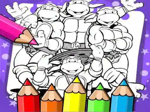 Permainan Ninja Turtle Coloring Book secara online
