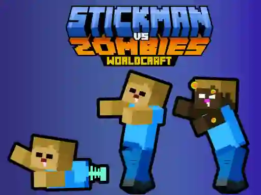 Permainan Stickman vs Zombies WorldCraft secara online