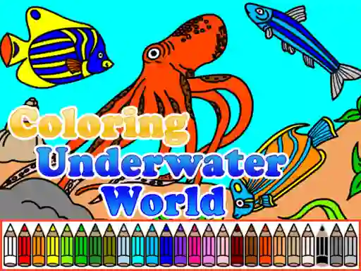 Permainan Coloring Underwater World secara online