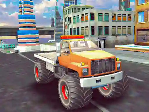 Permainan Monster Truck Stunts Free Jeep Racing secara online