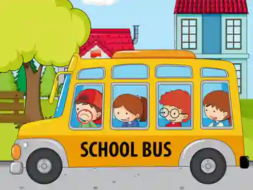 Permainan School Bus Differences secara online