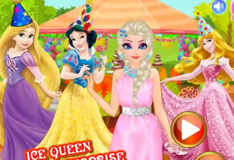 Permainan Ice Queen Birthday Surprise secara online