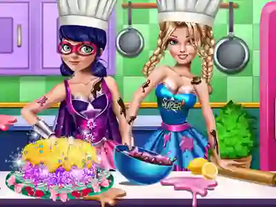 Permainan SuperHero Cooking Contest secara online