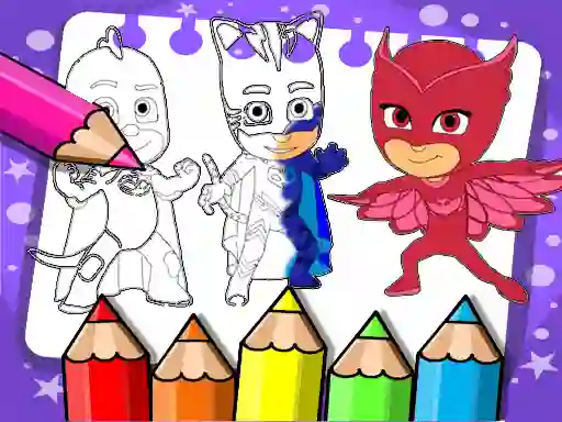 Permainan PJ Masks Coloring Book secara online