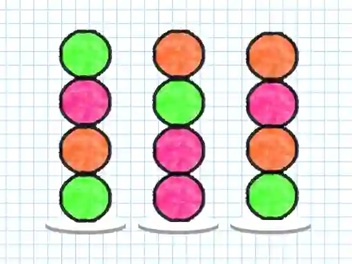 Permainan Ball Sort Paper Note secara online