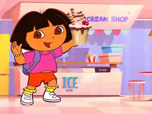 Permainan Ice Cream Maker With Dora secara online