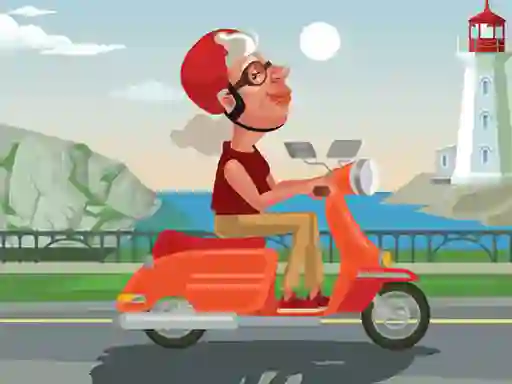 Permainan City Scooter Ride Coloring secara online