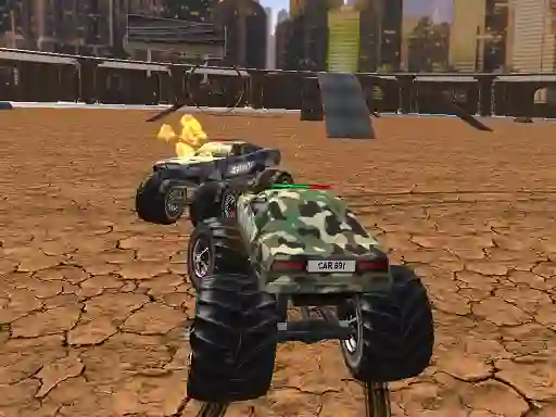 Permainan Demolition Monster Truck Army secara online