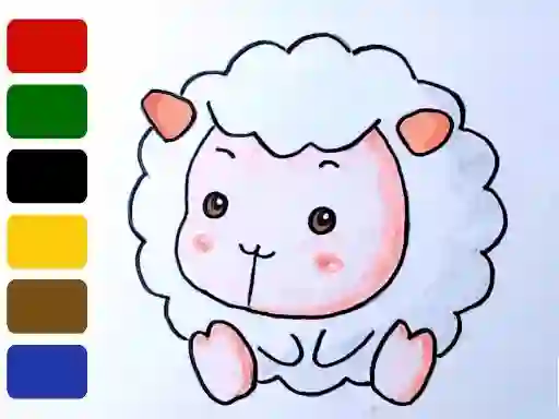 Permainan Baby sheep ColoringBook secara online