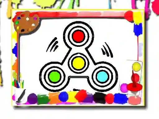 Permainan Fidget Spinner Coloring Book secara online