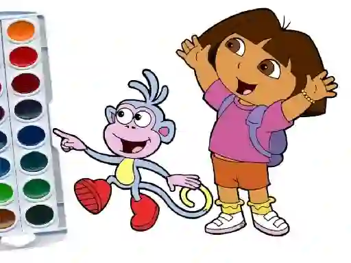 Permainan Dora The Explorer Coloring Book secara online