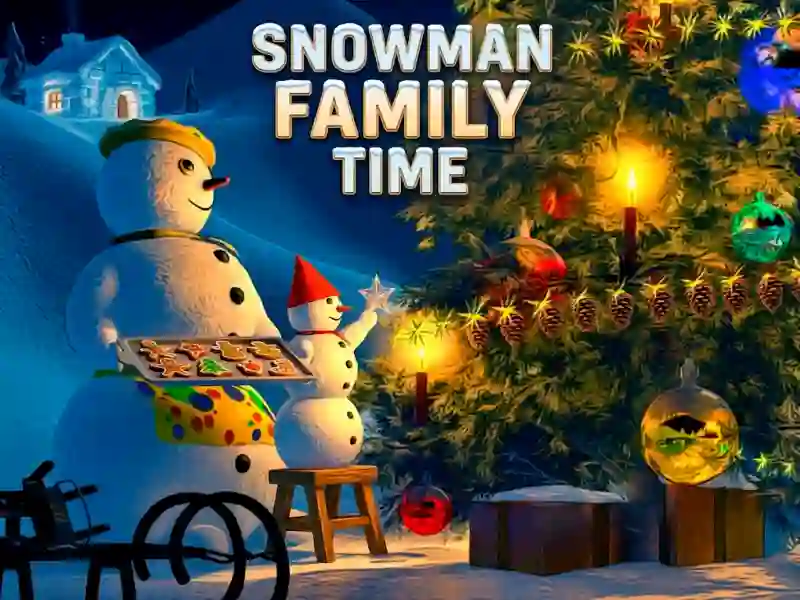 Permainan Snowman Family Time secara online