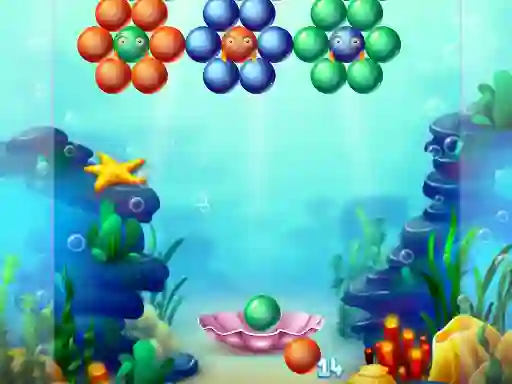 Permainan Aqua Bubble Shooter secara online