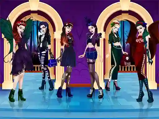 Permainan Gothic Dress Up secara online