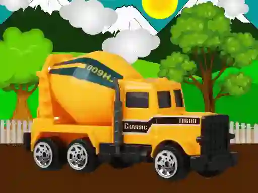 Permainan Construction vehicles jigsaw secara online