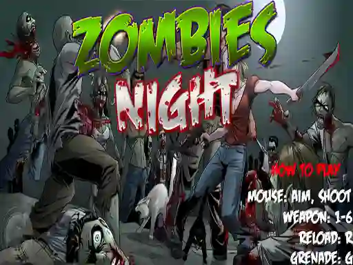 Permainan Zombies Night secara online