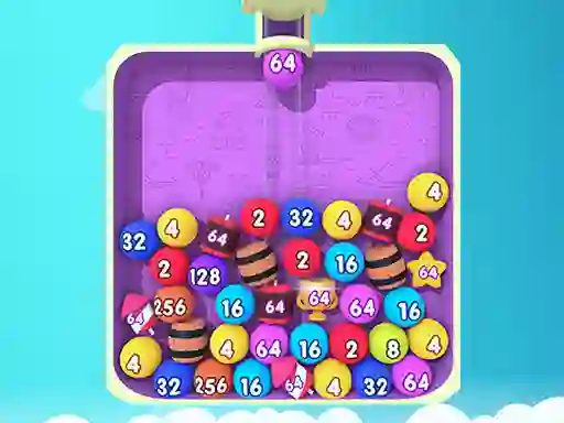 Permainan Bubble Merge 2048 secara online