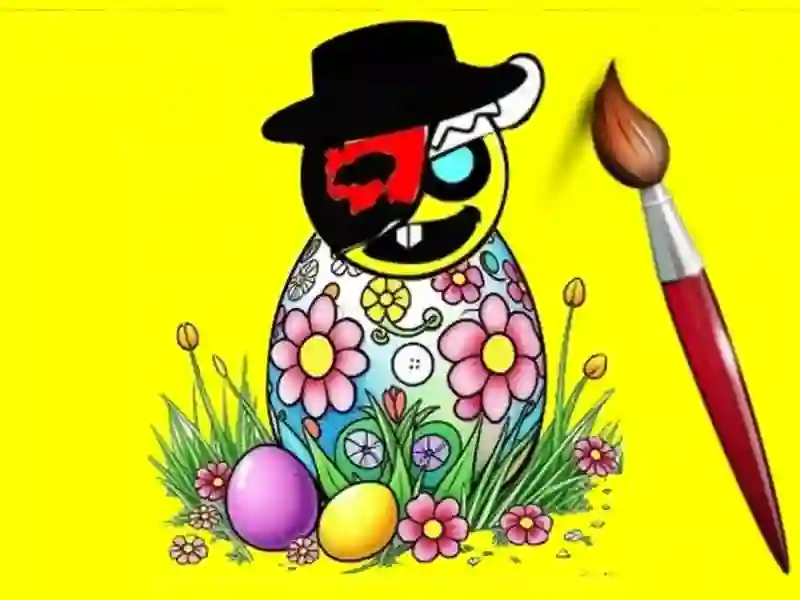 Permainan Sprunki Easter Coloring secara online