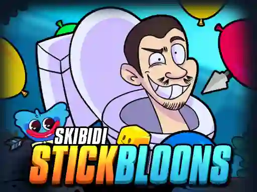 Permainan Skibidi Stick Bloons secara online