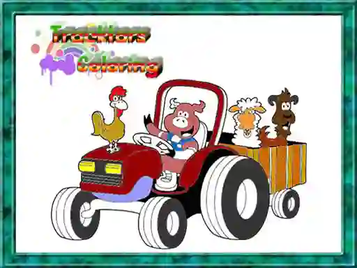 Permainan Tractor Coloring Pages secara online