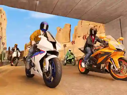 Permainan Real Motorbike Simulator Race 3D secara online