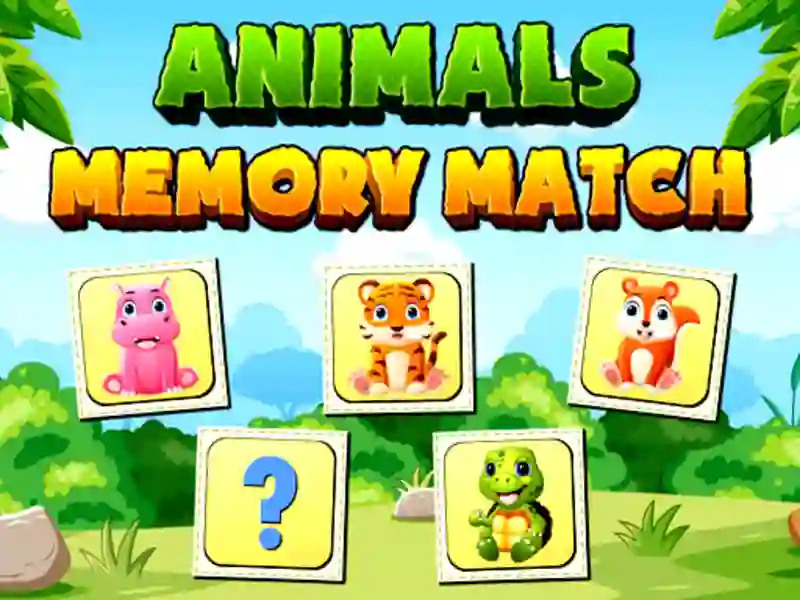 Permainan Animals Memory Match secara online