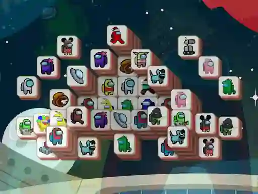 Permainan Among Mahjong Tiles secara online