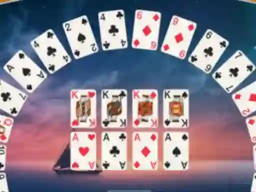 Permainan Crescent Solitaire secara online