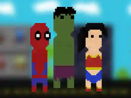 Permainan Super Heroes Runner secara online