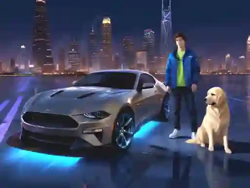 Permainan Mustang City Driver secara online