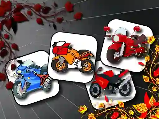 Permainan Cartoon Motorbikes Memory secara online