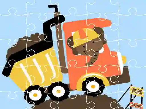 Permainan Dumper Trucks Jigsaw secara online