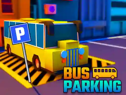 Permainan Bus Parking City 3d secara online