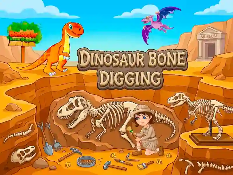 Permainan Dinosaur Bone Digging secara online