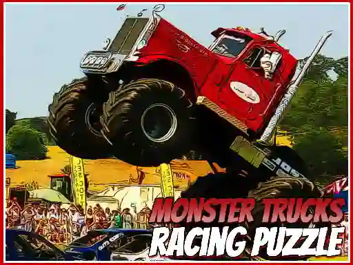 Permainan Monster Trucks Racing Puzzle secara online