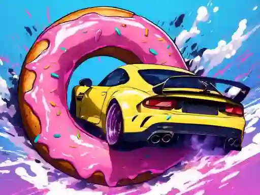 Permainan Roof Car Stunt secara online