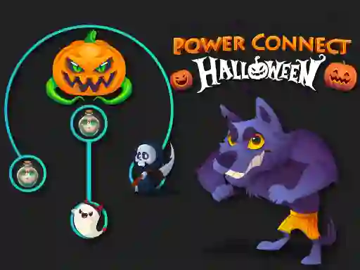 Permainan Power Connect Halloween secara online