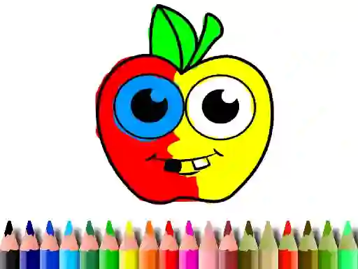 Permainan Back To School: Apple Coloring Book secara online