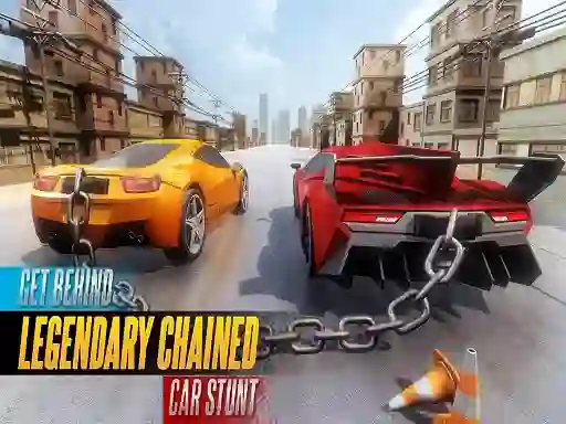 Permainan Chained Car Stunts Race Mega Ramp secara online