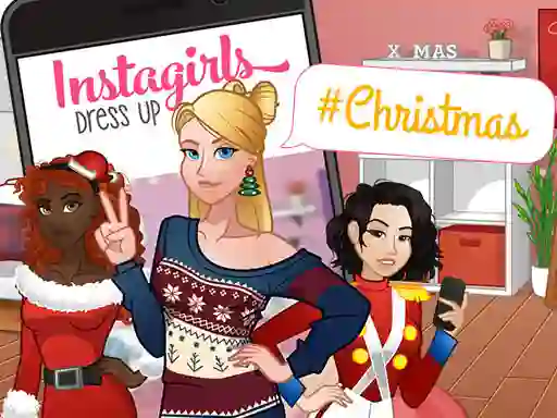Permainan InstaGirls Christmas Dress Up secara online