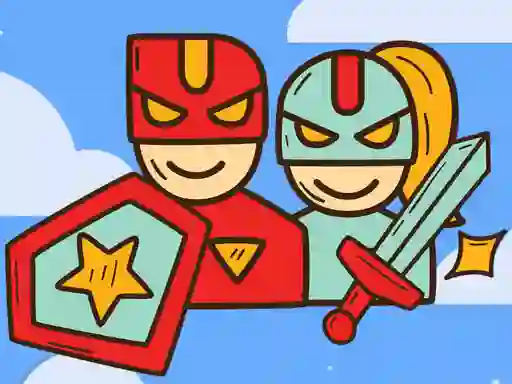Permainan Super Warrior Match 3 secara online