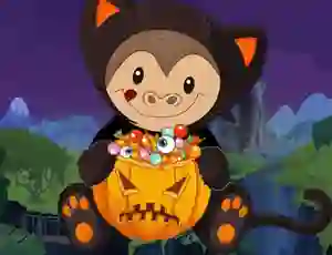 Permainan Halloween Monkey Jumper secara online