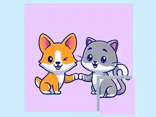 Permainan Cats and Dogs Puzzle secara online
