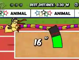 Permainan Animal Olympics Triple Jump secara online
